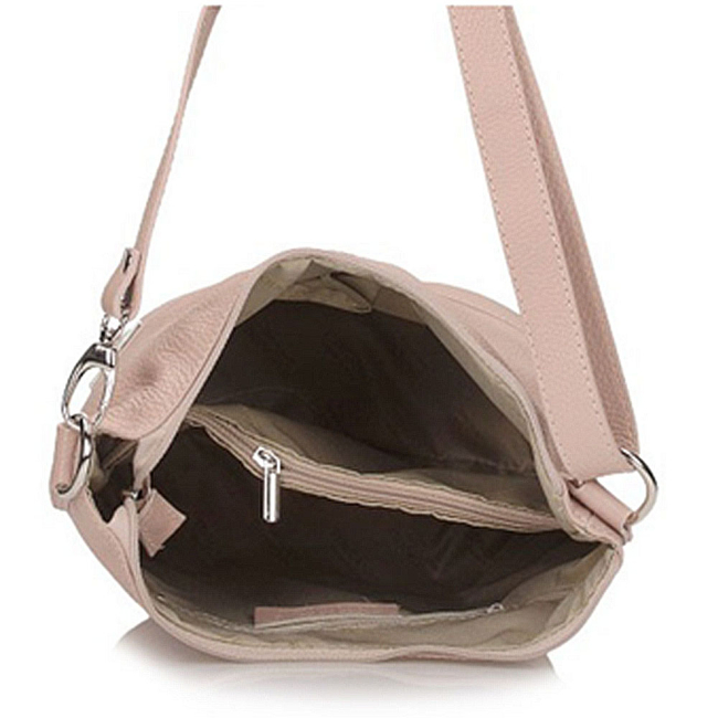 Handbag Toscanio Leather Messenger Bag 16176 pink