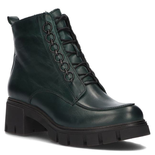 Skórzane trzewiki Simen 4477A Zielone