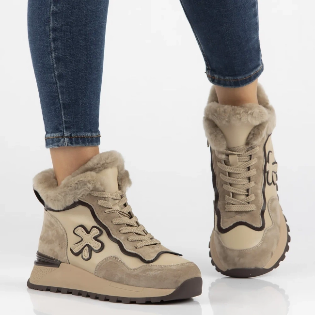 Leather ankle boots Filippo DBT6522/24 BE beige