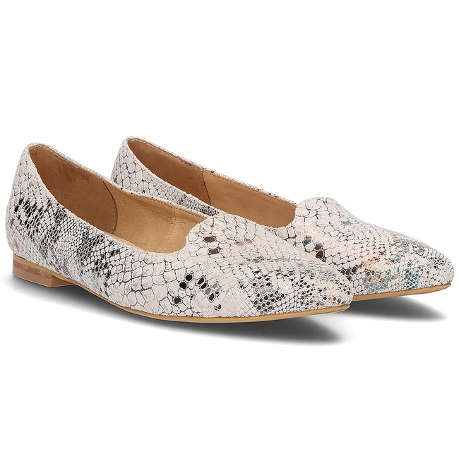 Leather ballerinas Alexio Giorgio 779 gray