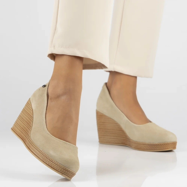 Leather shoes Filippo DP3521/24 BE SU beige
