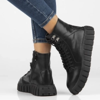 Leather ankle boots Filippo DBT6312/24 BK black