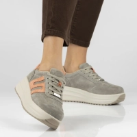 Skórzane sneakersy Filippo DP7516/26 KH OR khaki