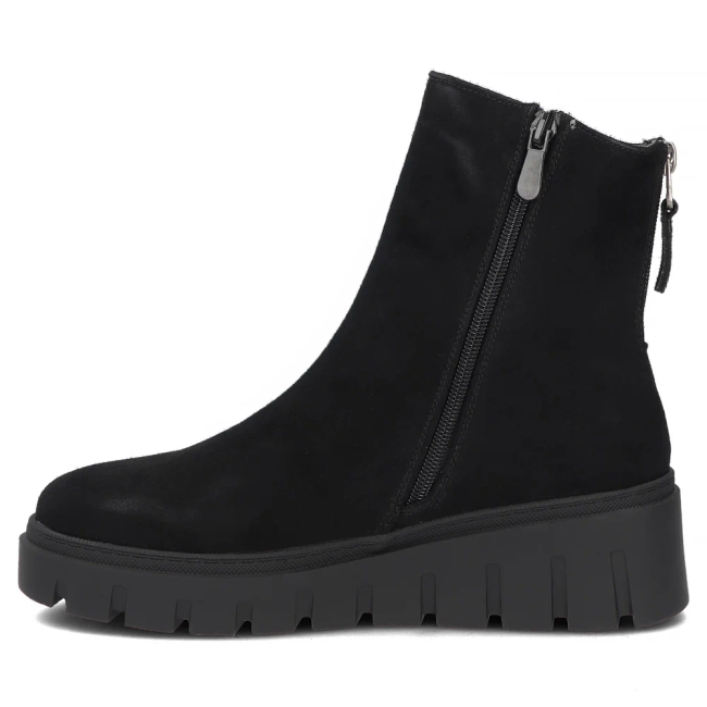 Skórzane botki Filippo DBT8313/26 BK czarne