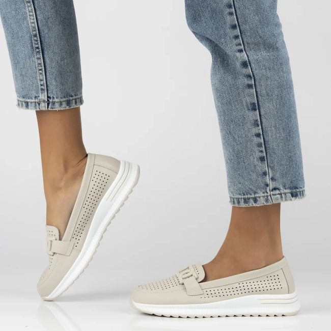 Leather shoes Filippo DP4400/25 BE beige