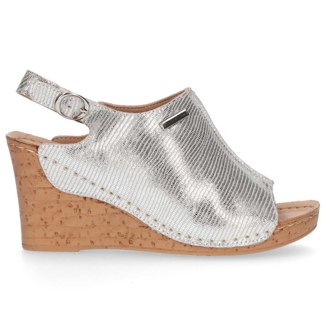 Leather Sandals Filippo DS784/20 SI Silver