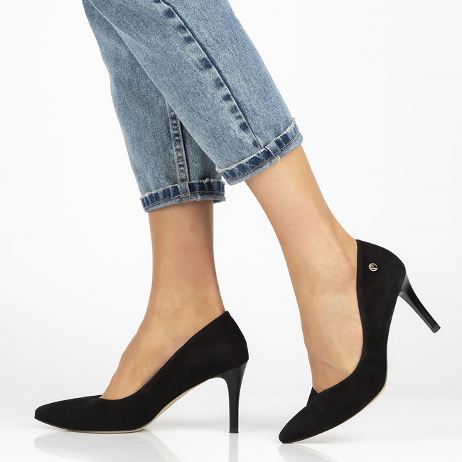 Leather pumps Filippo 2106 black suede