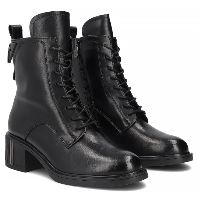 Leather ankle boots Filippo DBT8019/26 BK black