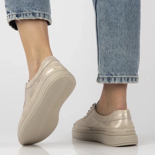 Leather shoes Filippo DP6753/25 GO gold