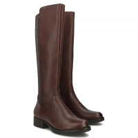 Skórzane kozaki Rieker Z9591-29 brązowe