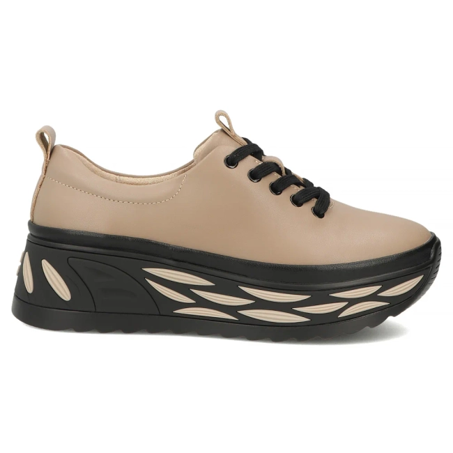 Skórzane sneakersy Filippo DP8006/26 TP taupe