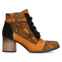 Skórzane botki Filippo 05071 pomarańczowe