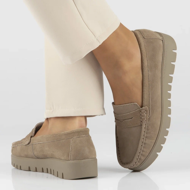 Leather loafers Filippo DP6045/24 BE beige