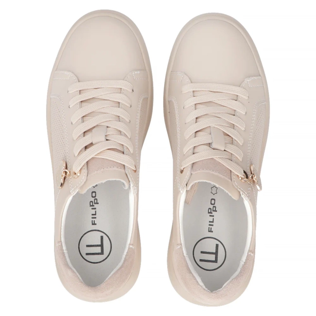 Leather shoes Filippo DP6860/26 BE beige