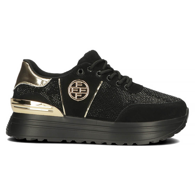 Leather sneakers Filippo DP3538/23 BK D black