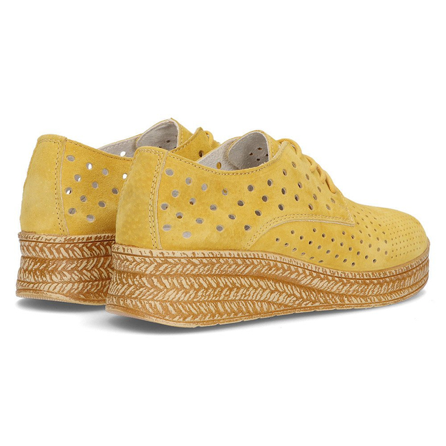 Leather shoes Filippo DP2162/21 YL yellow