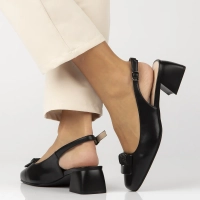 Leather pumps Filippo DP6945/25 BK black