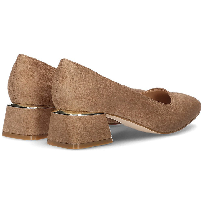 Czółenka na obcasie FILIPPO DP2096/22 BE beżowe