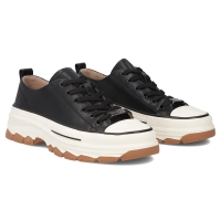 Leather sneakers Filippo DP7501/26 BK black