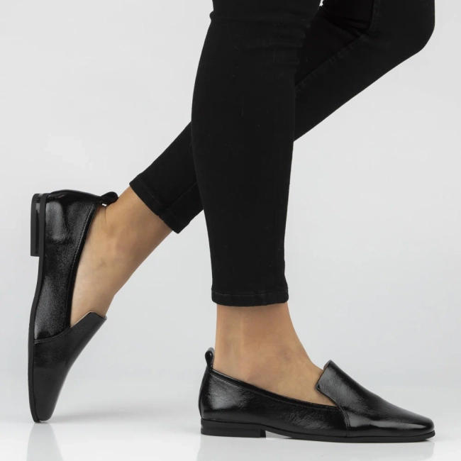 Skórzane półbuty Filippo DP7739/26 BK czarne
