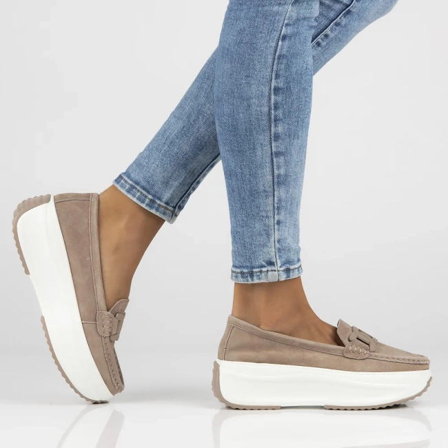 Leather shoes Filippo DP6132/25 BE beige