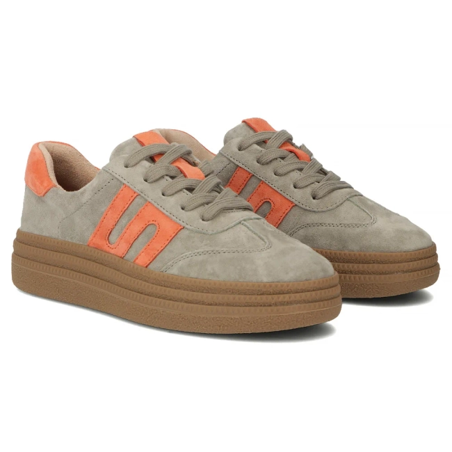 Skórzane sneakersy Filippo DP7114/25 KH szare