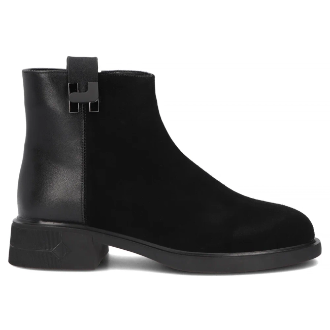 Skórzane botki Filippo DBT8249/26 BK czarne