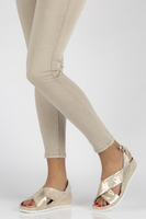 Leather sandals Filippo 50056 gold