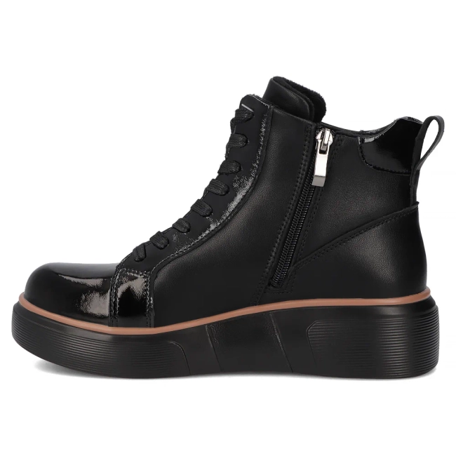 Leather ankle boots Filippo DBT6453/25 BK black