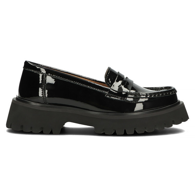 Leather shoes Filippo DP4586/23 BK L black