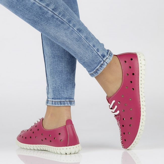 Leather shoes Filippo DP1225/20 FH pink