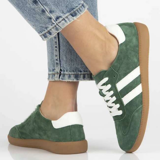 Leather sneakers Filippo DP6741/25 GE green