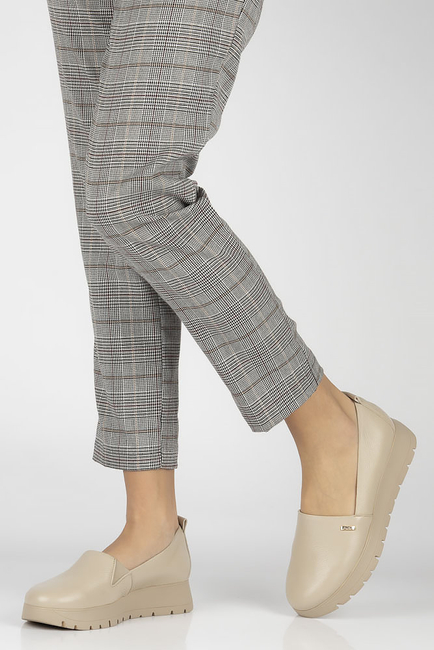 Leather shoes Filippo 20132 beige