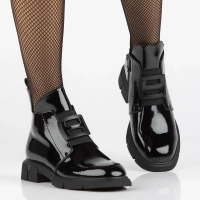 Leather ankle boots Filippo DBT6571/24 BK black
