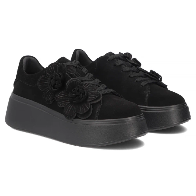 Skórzane sneakersy Filippo DP8113/26 BK czarne