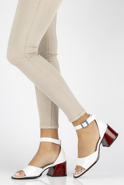 Leather sandals Filippo DS3723/22 WH white