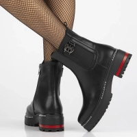 Leather ankle boots Filippo DBT6598/24 BK black