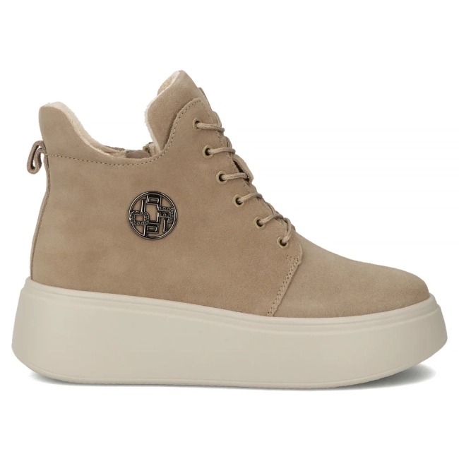 Leather ankle boots Filippo DBT7272/25 BE beige