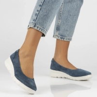 Leather shoes Filippo DP6768/25 NV navy blue