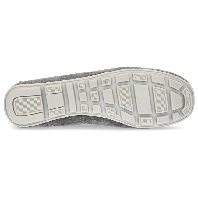 Skórzane mokasyny Filippo DP1406/20 GR szare