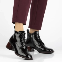 Botki na obcasie Filippo DBT7367/25 BK RD czarne