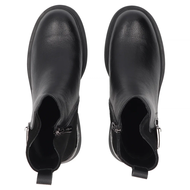 Leather ankle boots Filippo DBT8032/26 BK SU black