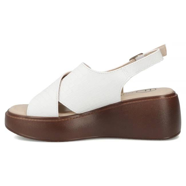 Leather sandals Filippo DS7584/26 WH white