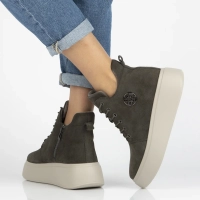 Leather ankle boots Filippo DBT7272/25 GR grey