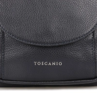 Leather backpack Toscanio A186 navy