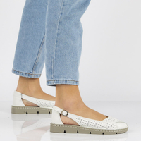 Leather shoes Filippo DP091/20 WH white