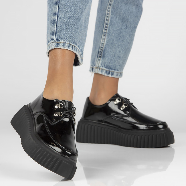 Leather shoes Filippo DP3959/22 BK black