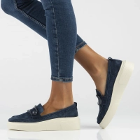 Leather shoes Filippo DP6131/24 NV navy blue