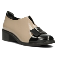 Leather shoes Filippo 2280 black-beige