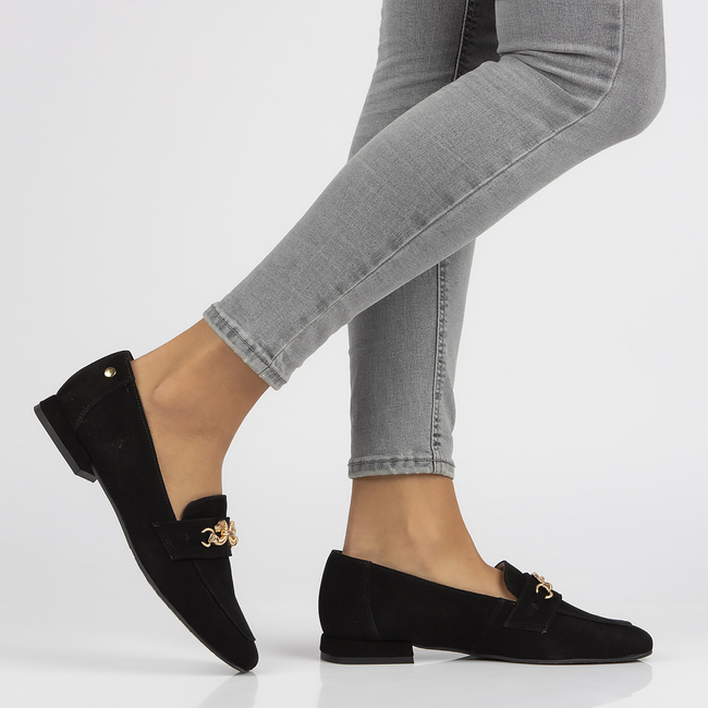 Leather loafers Filippo 05313 black